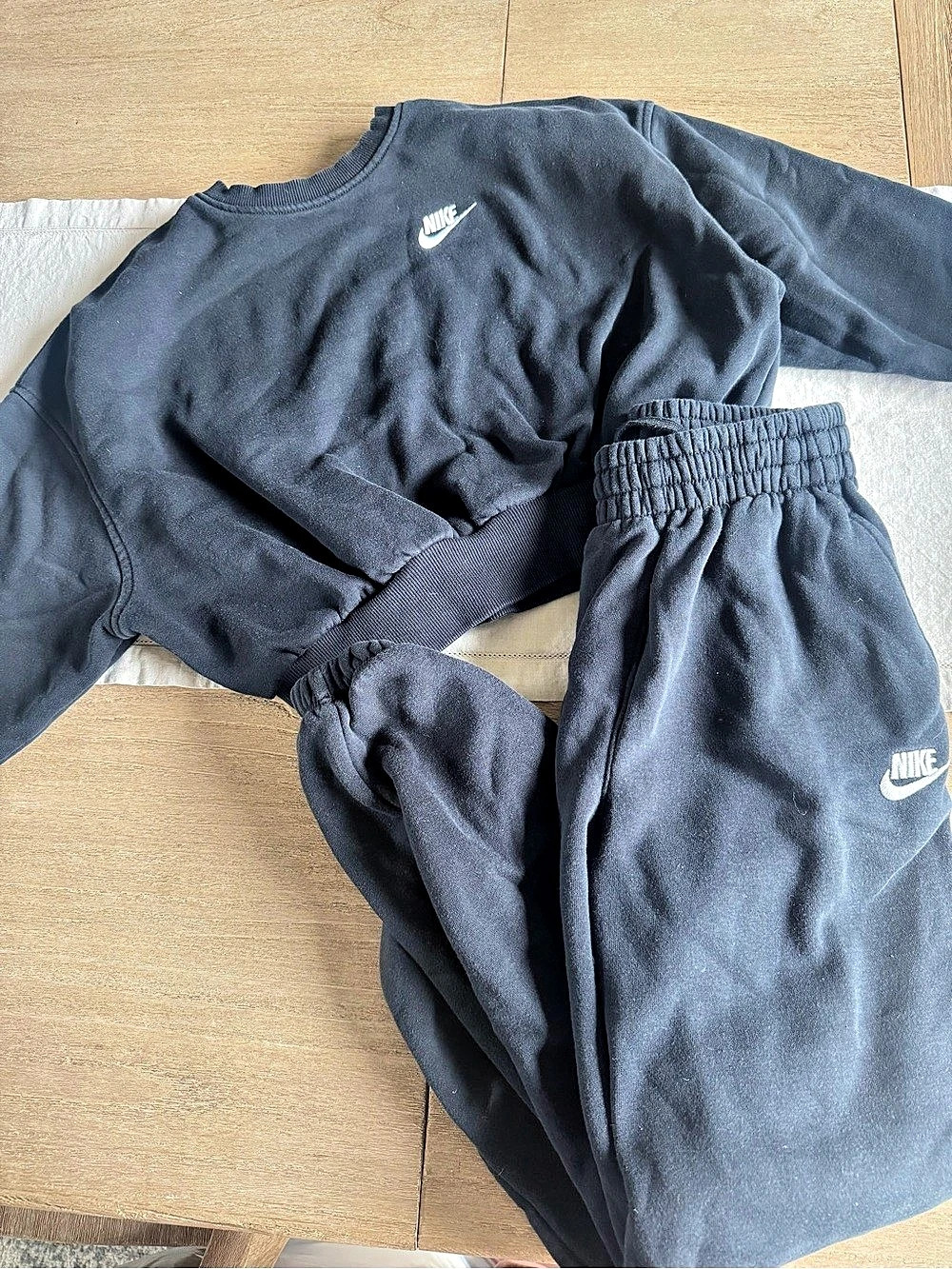 Nike Kids Black Matching Sweatshirt & Pants